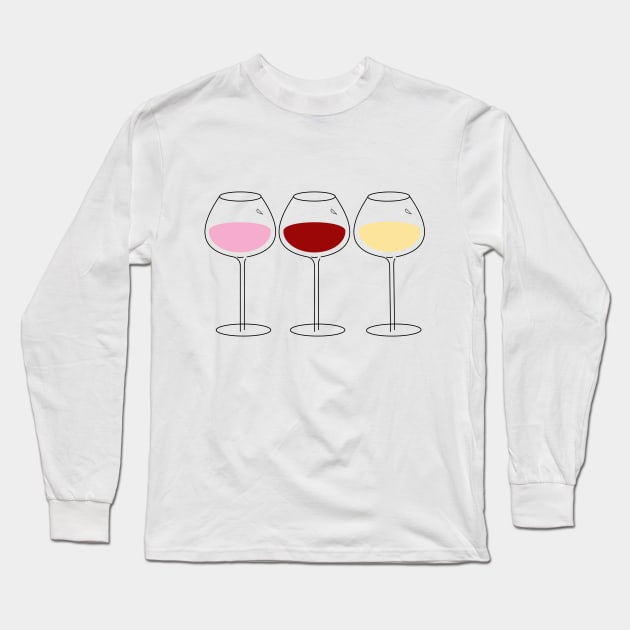 Wine Tasting Long Sleeve T-Shirt by VollkornPopcorn